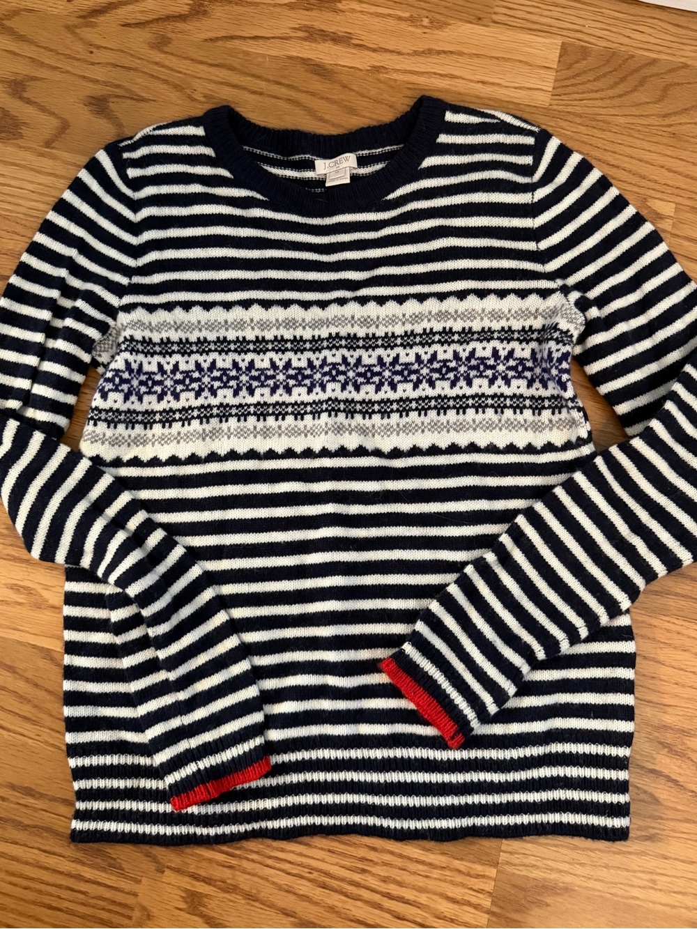 J. Crew Crewneck Holiday Sweater